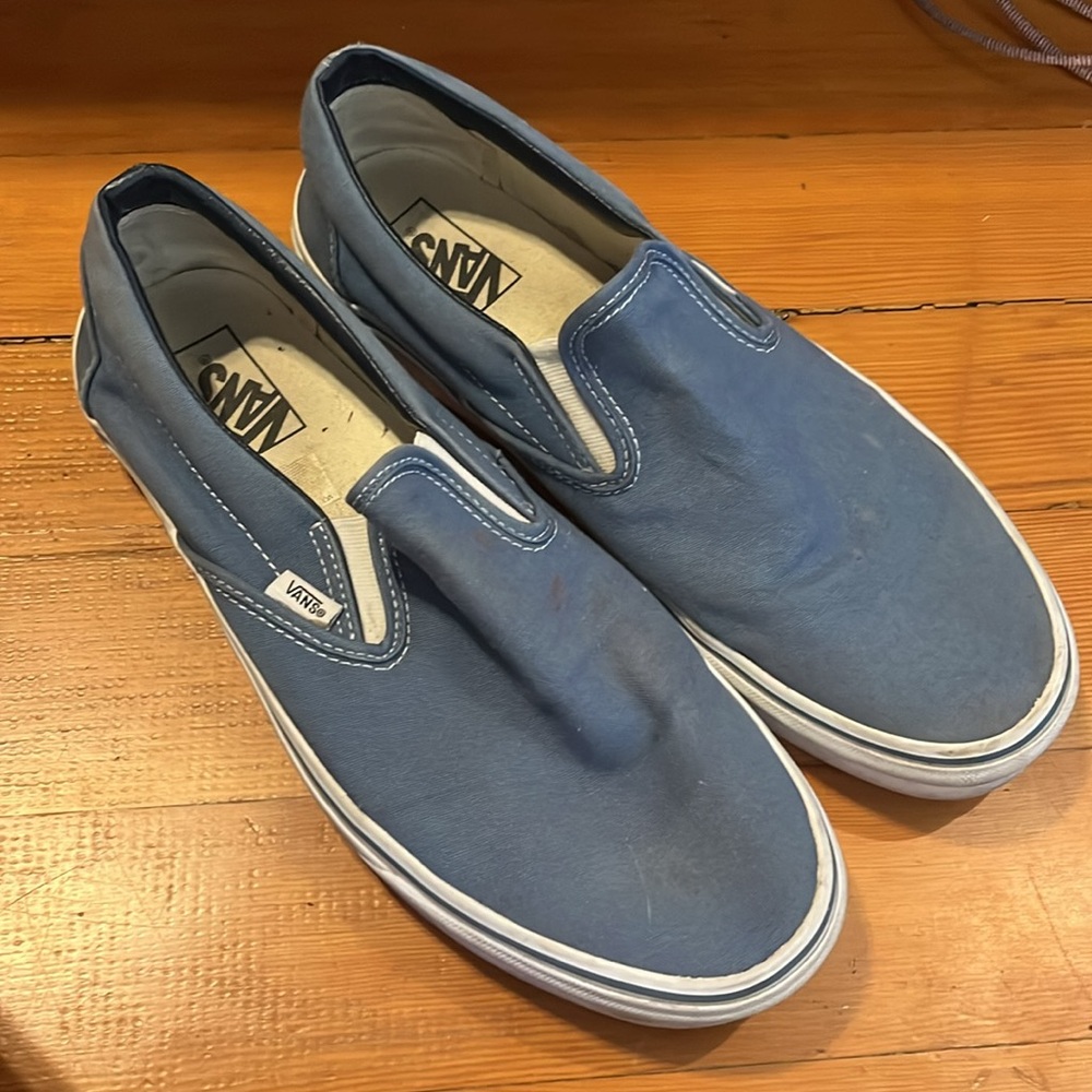 Vans blue slip on 11.5